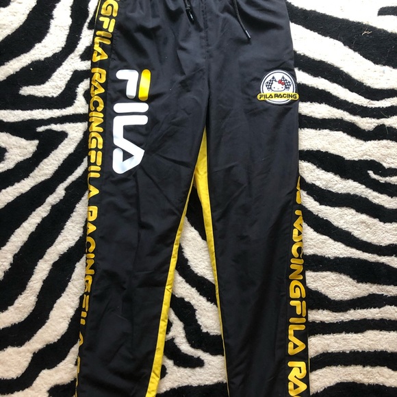 Yellow and black fila racing pants - Picture 3 of 5